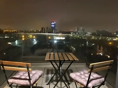Balcon apartament vanzare Sector 1 Bucuresti vedere nocturna